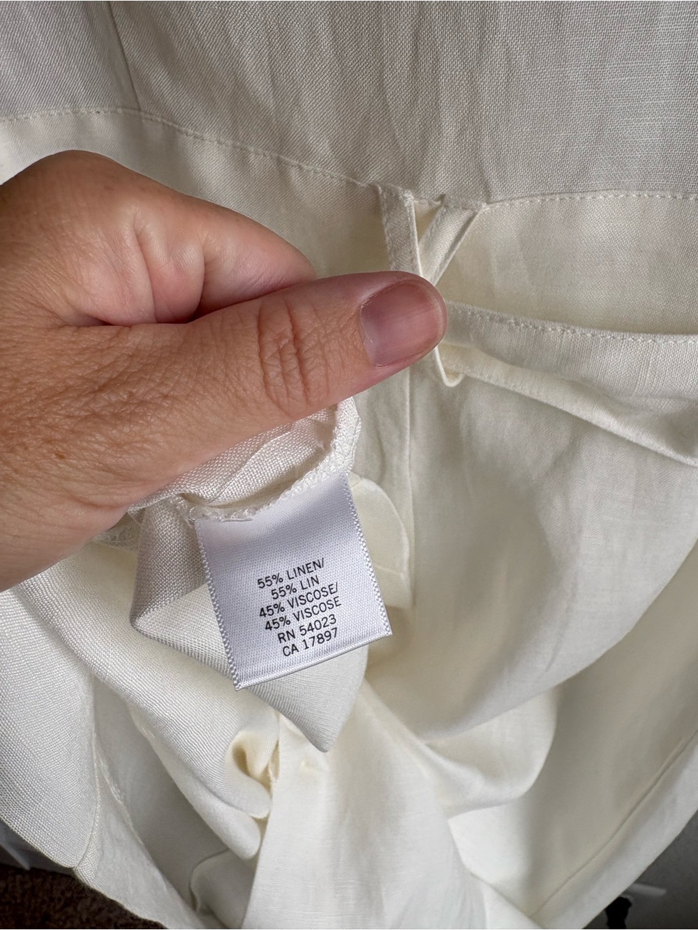 Banana Republic Linen Shirt Dress White Belted Utility Safari Dress Size 10 NWT - Picture 7 of 7